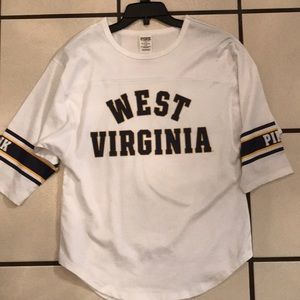 West Virginia mountaineers white jersey VS pink